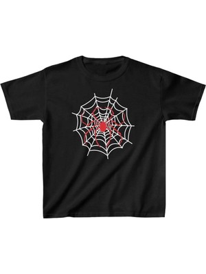 Tarz Yeri Unisex Çocuk Baskılı T-Shirt - Siyah