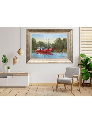 Giyense Gümüş Çerçeveli Dekoratif Tablo NUM2161