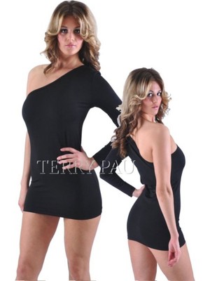 Sb Shopping Terry Pau TP120614 Asimetrik Kesim Elbise