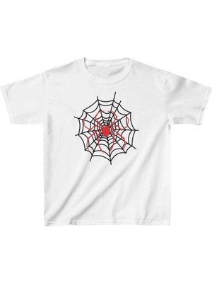 Unisex Çocuk Baskılı T-Shirt - Beyaz