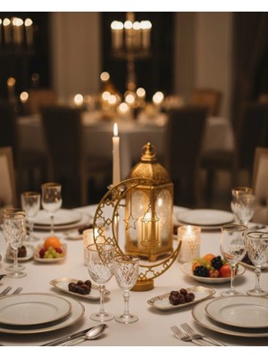 Marsilyan 3D Hilal Dekorasyonu Özel Baskı Premium Tasarım