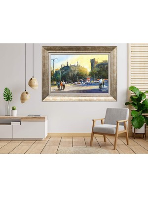 Giyense Gümüş Çerçeveli Dekoratif Tablo NUM903