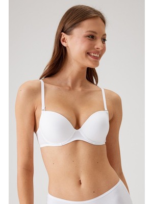 Pierre Cardin Premium Balenli Push Up Destekli Dolgulu Tak Çıkar Askı Micro T-Shirt Kutulu Tekli Sütyen