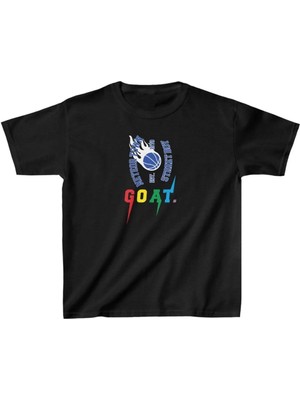 Unisex Çocuk Baskılı T-Shirt - Siyah