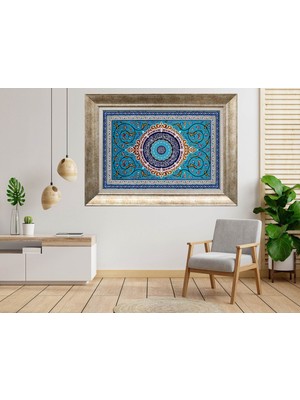 Giyense Gümüş Çerçeveli Dekoratif Tablo NUM2394