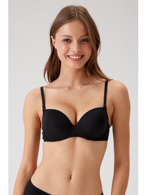 Pierre Cardin Premium Balenli Push Up Destekli Dolgulu Tak Çıkar Askı Micro T-Shirt Kutulu Tekli Sütyen