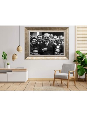 Giyense Gümüş Çerçeveli Dekoratif Tablo NUM655