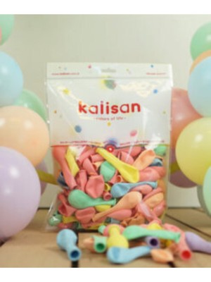 Feyza Design 5 Inç Çok Renkli Düz Balon 50 Adet Mix