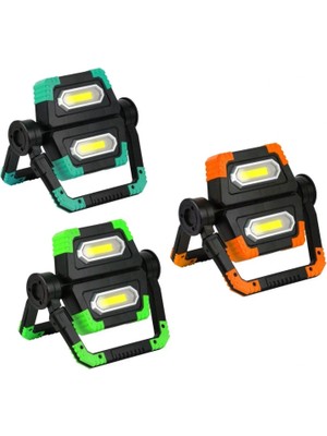 Marsilyan Bright YD-858A Cob LED Projektör Pilli El Feneri