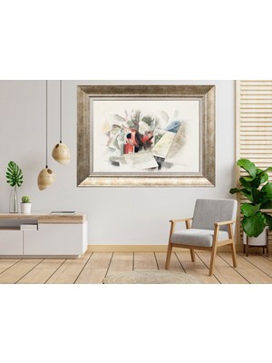 Giyense Gümüş Çerçeveli Dekoratif Tablo NUM2697