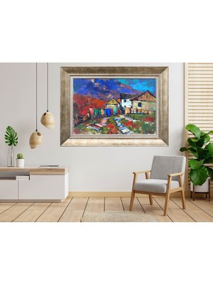 Giyense Gümüş Çerçeveli Dekoratif Tablo NUM2683