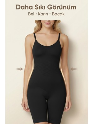 Elilom Boydan Tüm Vücut Toparlayıcı Tulum Korse Göğüs, Bel, Göbek ve Kalça Için Tam Boy Şekillendirici