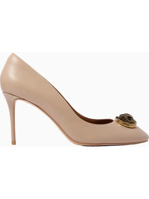 Kurt Geiger Chelsea 85 Round Toe Deri Lüks Tasarım Kadın Stiletto