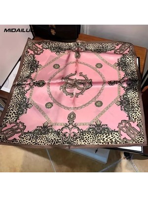 Bermody Kadın Bandana Fular 50X50 Kare Eşarp Rayon Italyan Dikişli Boyun Fuları Saç Bandana