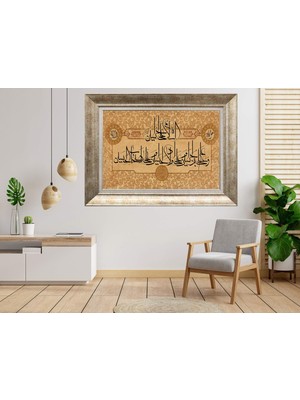 Giyense Gümüş Çerçeveli Dekoratif Tablo NUM1787