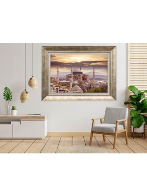 Giyense Gümüş Çerçeveli Dekoratif Tablo NUM2616