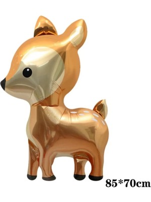 Feyza Design Altın Renkli Folyo Balon - Doğum Günü ve Partiler Için