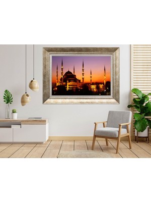 Giyense Gümüş Çerçeveli Dekoratif Tablo NUM2688
