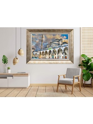 Giyense Gümüş Çerçeveli Dekoratif Tablo NUM1537