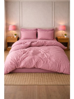 More Home Tek Kişilik Yatak Örtüsü Seti  Gül  Kurusu