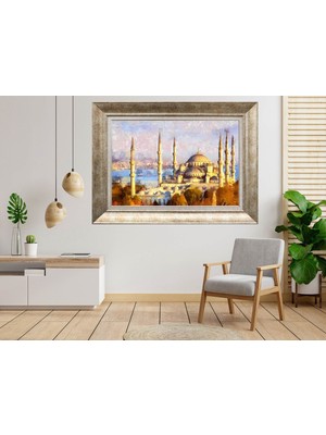 Giyense Gümüş Çerçeveli Dekoratif Tablo NUM2170