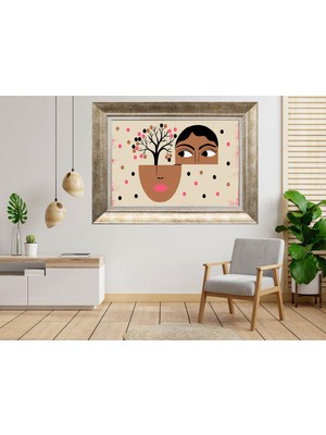 Giyense Gümüş Çerçeveli Dekoratif Tablo NUM2379