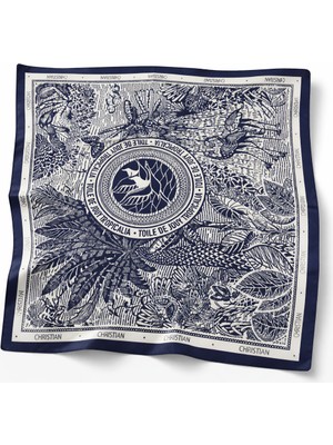 Bermody Kadın Bandana Fular 50X50 Kare Eşarp Rayon Italyan Dikişli Boyun Fuları Saç Bandana
