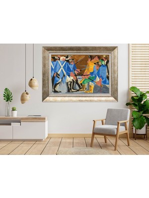 Giyense Gümüş Çerçeveli Dekoratif Tablo NUM2442