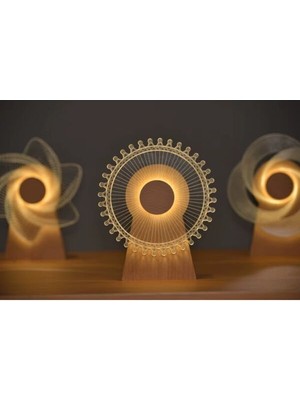 Alfa Life Marketing Dekoratif Işıklı Yel Değirmeni