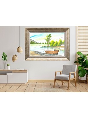 Giyense Gümüş Çerçeveli Dekoratif Tablo NUM2485