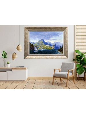 Giyense Gümüş Çerçeveli Dekoratif Tablo NUM2496