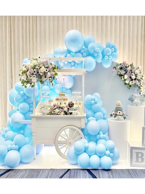 Feyza Design 50'li Mavi Balon – Helyum Uyumlu, Kaliteli ve Dayanıklı
