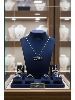 Anka Mücevherat 925 Ayar Gümüş Sonsuzluk Başak Kadın Kolye