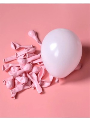 Feyza Design Pembe Düz Balonlar 5 Inç 50 Adet - Parti ve Eğlence Malzemeleri