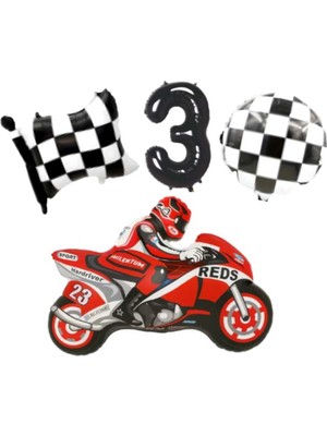 Feyza Design Mini Parti Store Yarış Motor Seti - Çok Renkli