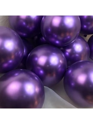 Feyza Design Mor Krom Balon 10 Adet - Sünnet ve Doğum Günü Partisi Malzemeleri