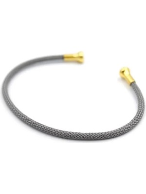 Hasır Pndr Bileklik - Gri