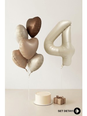 Feyza Design Yıllık Doğum Günü Balon Seti, Renkli, 6'lı
