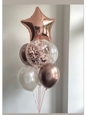 Feyza Design Bej Renkli 11 Parçalık Balon Seti - Hobi ve Eğlence Için