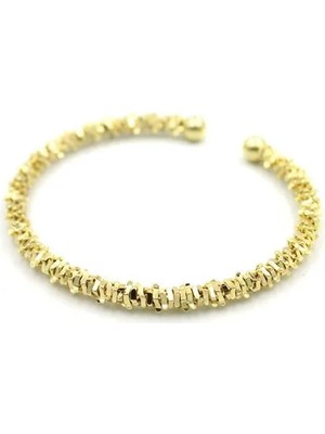 Tırtıklı Bilezik - Altın