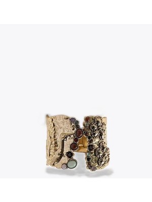 Taşlı Bilezik - Altın