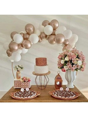 Feyza Design Pastel Beyaz Çok Renkli Balon Seti - 20 Adet