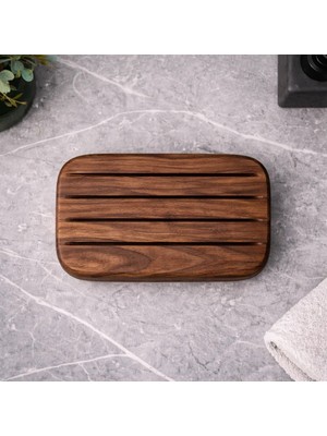 Twins Wood Craft Ceviz Ağacı Ahşap Sabunluk