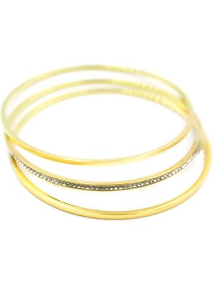 3'lü Ajda BILEZIK-65MM - Altın