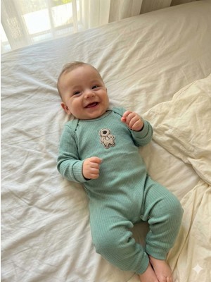 tinytrends %100 Pamuk Erkek 3-6-9 Ay Yenidoğan Hediyelik Bebek Tulum