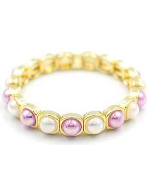 Lastikli Taşlı Bileklik - Çok Renkli