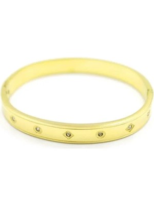 Taşlı Bilezik - Altın