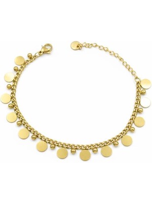 Pullu Bileklik - Altın