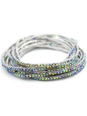 6'lı Lastikli Bileklik - Mavi