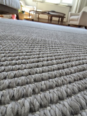 Elvey Home Lara 04 Gri Sisal Iskandinav Bohem Extra Yumuşak Özel Kesim Kolay Temizlenen Salon Koridor Mutfak Halısı